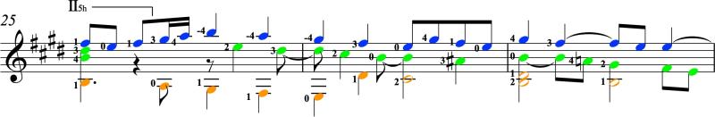 Three-voice polyphony in John Dowland's Fantasia P1a