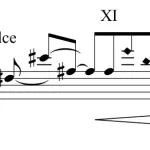 Laissez vibrer or sustain ties in Stephen Goss score